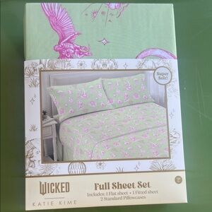 Wicked Sheet Set - Green and Pink